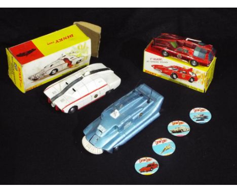 Dinky Toys - Three 'Gerry Andersons - Captain Scarlet' vehicles. Lot includes a boxed 103 Spectrum Patrol Car in Very Good co