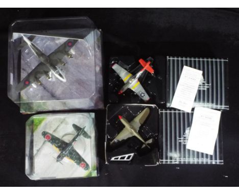 Corgi Aviation Archive, Matchbox Collectibles - Four boxed diecast model aircraft in various scales. lot includes Corgi AA317