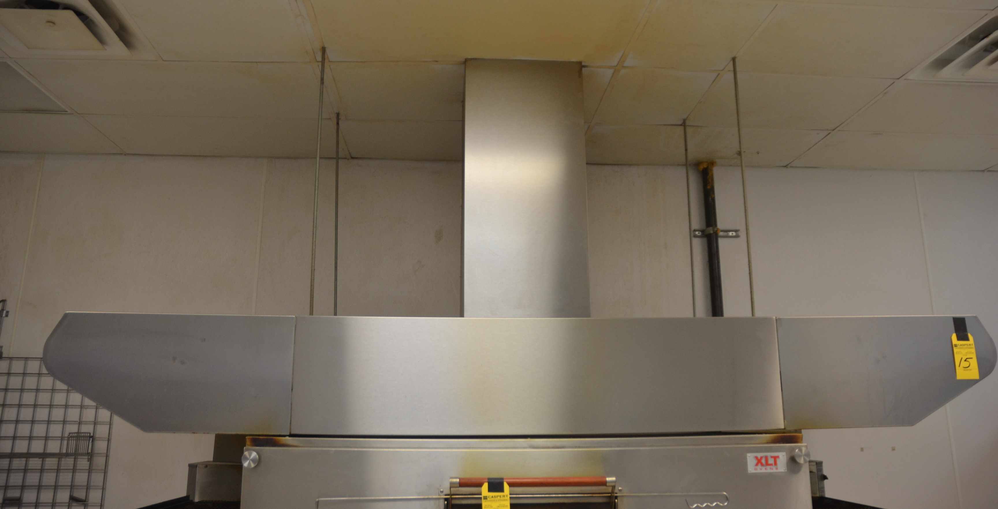 Halton Stainless Steel Exhaust Hood, 36 1/2" x 128"