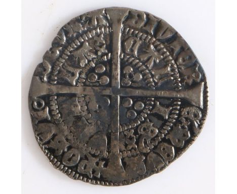 Henry VI First Reign Silver Half Groat of Calais, Spink 1840Annulet Issue 1422-1430 with annulets reverseSmallish flan, clear