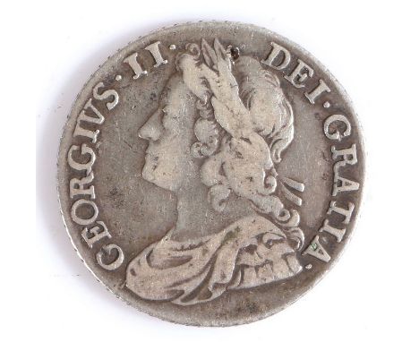 George II Shilling, 1741, Lima, (S 3701)
