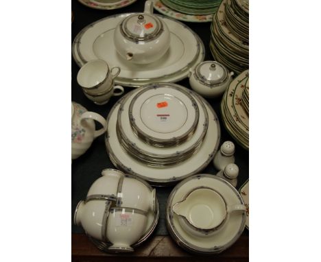 A modern Wedgwood part tea and dinner service in the Amherst pattern 