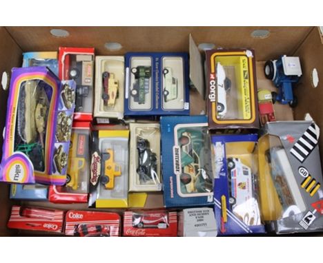 A SELECTION OF ASSORTED DIE-CAST VEHICLES including; Corgi Bedford O series pantechnicon Blackpool Tower Circus livery, Merce