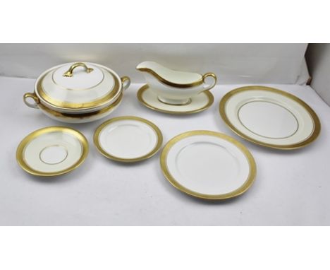 A COMPREHENSIVE AYNSLEY BONE CHINA PART DINNER SERVICE, comprising two patterns, "Argosy" and "Sandringham", both similar, cr