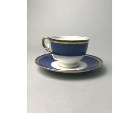 WEDGWOOD PART TEA AND COFFEE SERVICE, comprising twelve trios, four coffee cups and saucers and two sandwich plates