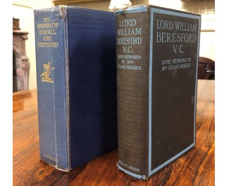 Beresford (Charles) The Memoirs of Admiral Lord Beresford, Written by Himself, 8vo. L. 1916, illus., orig. cloth; also Menzie