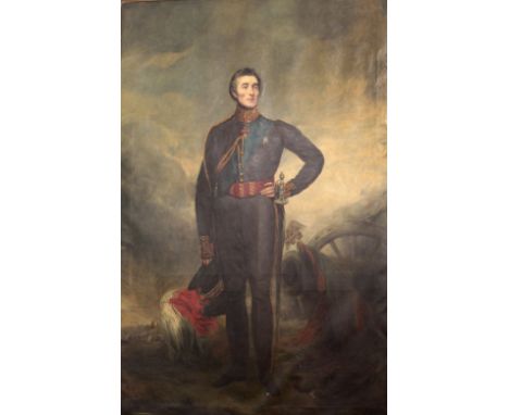 John Jackson, R.A. (1778 - 1831)"Arthur Wellesley, First Duke of Wellington," O.O.C., an oversized full length Portrait of th