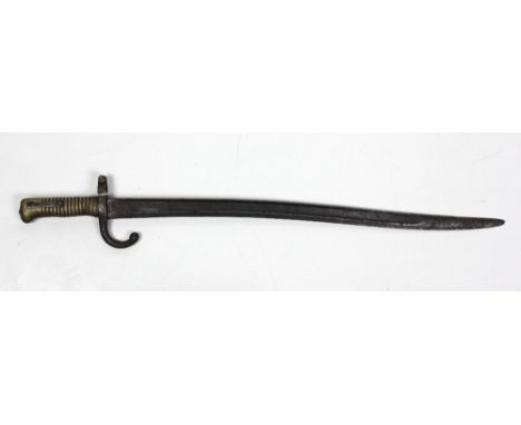 An attractive 19th Century Dress Sword, with 32" engraved and decorated blade, the gilt handle with wire grip and with origin