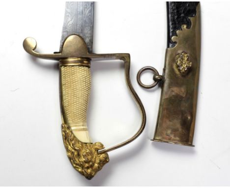 An important fine quality Sabre, by Osborn &amp; Gunby, Birmingham, the profusely decorated and engraved steel blade terminat