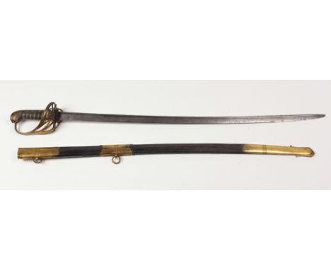 An attractive 19th Century Military issue Sword, by Wilkinson of Pall Mall London, with monogrammed crowned hand guard and de