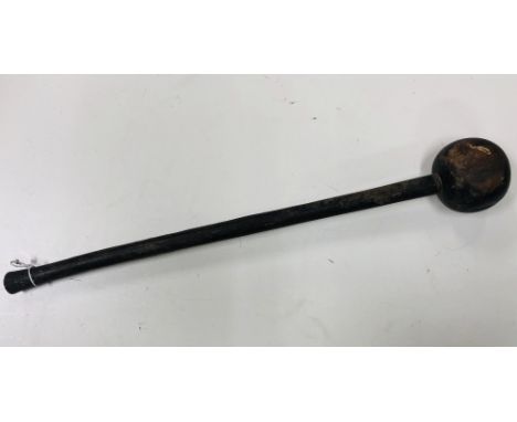 Ethnographical: A 19th Century heavy shaped wooden "Knobkerrie" (Boer War), approx. 66cms (26") long. (1)