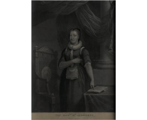 Co. Cork interest: "The Hon.ble Mrs. Aldworth," a fine mezzotint portrait, published by S. Kennedy, Patrick St., Cork, 1811, 