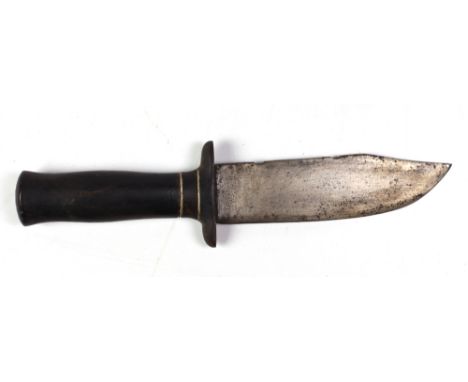 A German Mauser 98 Pioneer Bayonet, with sawback, known as "Butcher Bayonet," 14 1/2" blade, and original scabbard; also a Bo