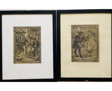 Crane (Walter) A set of 8 woodcuts of Shakespeare's "Tempest," published at the Dallastype Press by J.M. Dent &amp; Co., c. 1