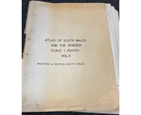 Folio of Ordnance survey maps of South Wales and the Borders , scale 1:25,000 Volume 2, Western and Central South Wales. (B.P