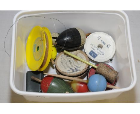 Box of various assorted vintage fishing floats etc.