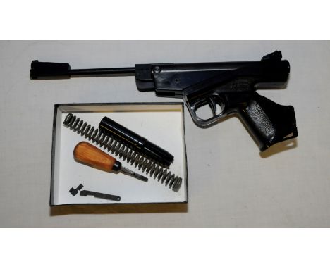 Small selection of air pistol accessories including spring, tools etc and a Baikal Russian 53 No.9111714 .177 air pistol