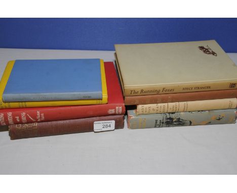 Eight books relating to fox hunting and Yorkshire including 'Folk Tales of Yorkshire', 'The Way of a Fox', 'Hunting, Shooting