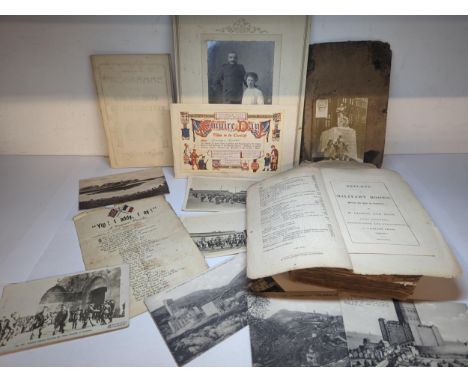 Late 19th/early 20th century British Military related items to include an 1837 copy of Returns &amp; Military Books A/F, a ph