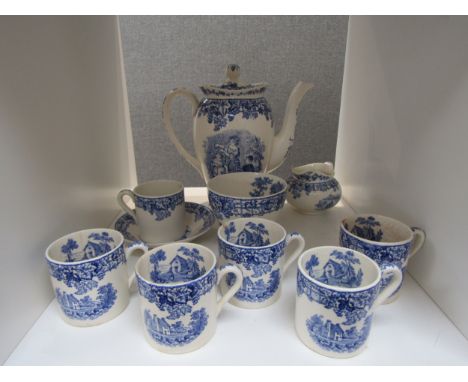A small selection of Copeland Spode blue and white wares 