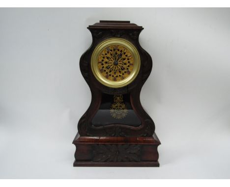 A Mid 19th Century French mantel clock in serpentine case, movement marked Dumoulinneuf/Molle a Paris and also Douillon, 5" d
