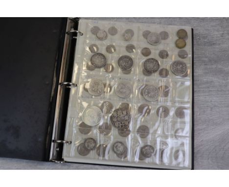Album of vintage UK coinage to include 1932 wreath Crown