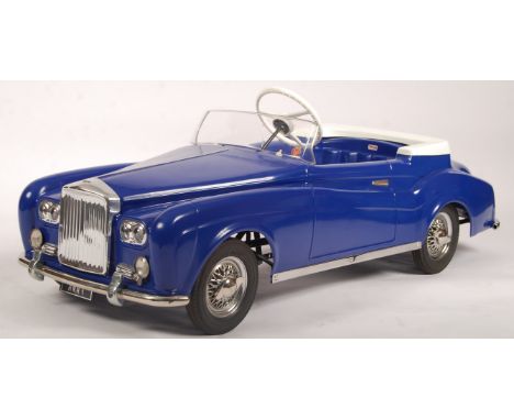 An incredibly rare vintage 1960's Tri-ang / Triang made prototype Bentley S2 child's pedal car. Made in the 1960's by Tri-ang