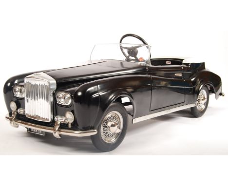 An incredibly rare vintage 1960's Tri-ang / Triang made prototype Bentley S2 child's pedal car. Made in the 1960's by Tri-ang