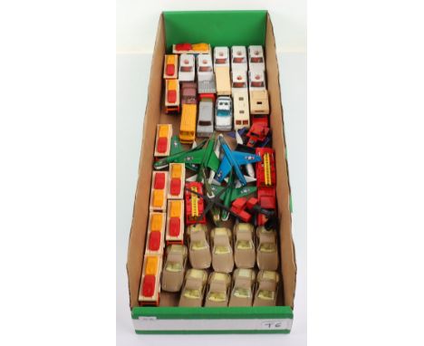 Quantity of unboxed Matchbox Lesney Superfast/Kingsize Models, including: 9 x 11f Car Transporters, orange cab,7 x 20e Range 