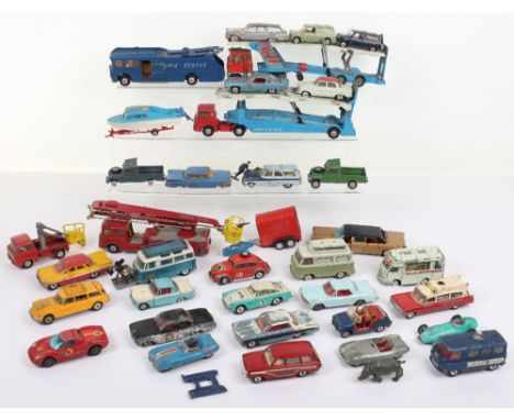 Quantity of Play-worn Corgi Toys, including:1105 Bedford TK Car Transporter, 1138 Ford Car Transporter,1126 Ecurie Ecosse rac