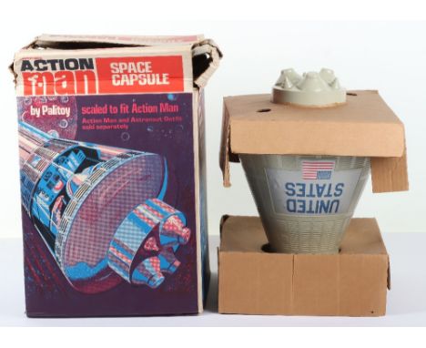 Boxed original Palitoy Action Man Space Capsule with Action Man and Astronaut outfit, plastic space capsule, United States la