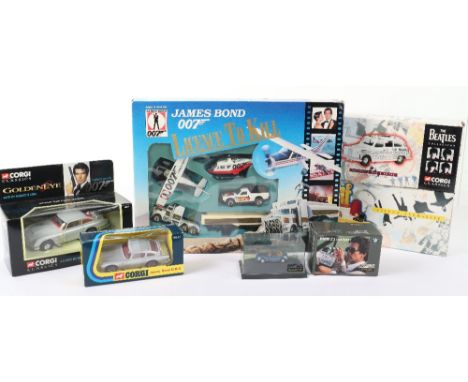 Recent Issues Tv/Film related including: Corgi Toys 96655 James Bond Aston Martin D.B.5 1995 re-issue of 270 silver with tyre