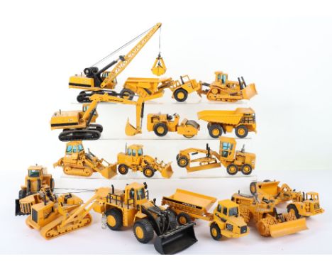 Quantity of 1:50 scale Construction diecast models, models are made by Joal (spain), including cranes, excavators, road rolle