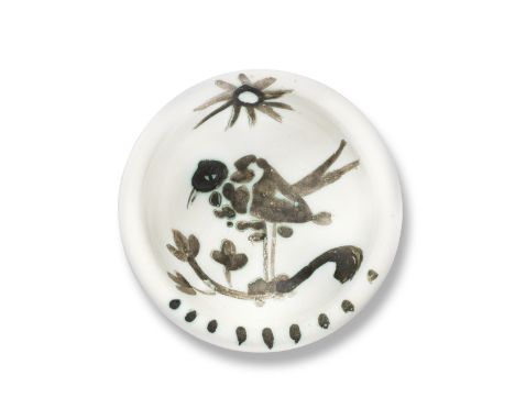 Pablo Picasso (1881-1973)Oiseau au Soleil (Ramié 174) stamped and marked Edition Picasso/Madoura Plein Feu/Edition Picasso (u