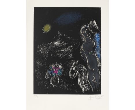 Marc Chagall (1887-1985)La Nuit de Saint Paul (Mourlot  958) Lithograph in colours, 1980, on Arches wove paper, signed and nu