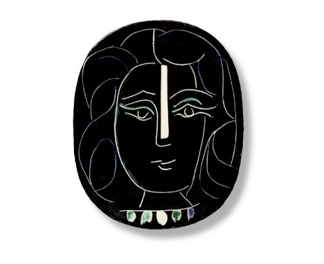 Pablo Picasso (1881-1973)Visage de femme (Ramié 220) stamped and marked Edition Picasso/Madoura Plein Feu/Edition Picasso Mad