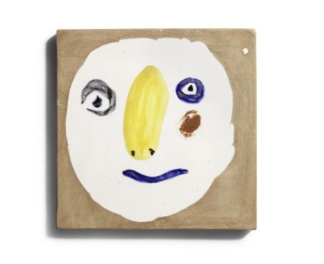 Pablo Picasso (1881-1973)Tête Polychrome (Ramié 494) marked Madoura/Exemplaire Editeur/Edition Picasso (on the reverse)partia