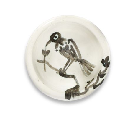 Pablo Picasso (1881-1973)Oiseau Sur La Branche (Ramié 175) stamped and marked Edition Picasso/Madoura Plein Feu/Edition Picas