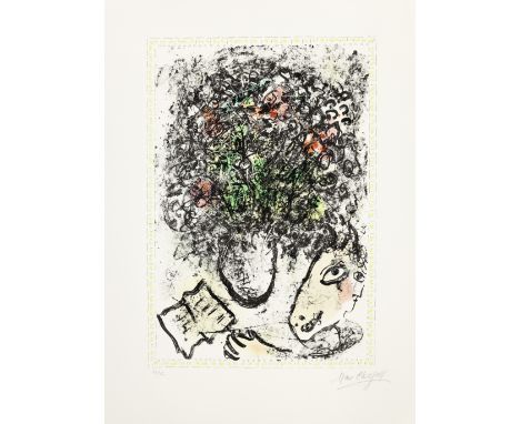 Marc Chagall (1887-1985)Fleurs d'Art (Mourlot  1006) Lithograph in colours, 1983, on Arches wove paper, signed and numbered 2