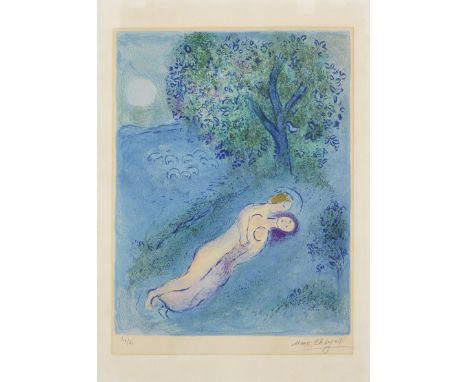 Marc Chagall (1887-1985)La Leçon de Philétas, from Daphnis et Chloé (Mourlot 323; Cramer books 46) Lithograph in colours, 196