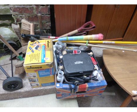 Box of tools and accessories