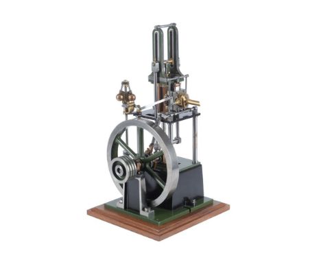 An exhibition standard model of a Stuart Turner 'James Coombes' table engine, having single cylinder with 1 inch bore by 2 in