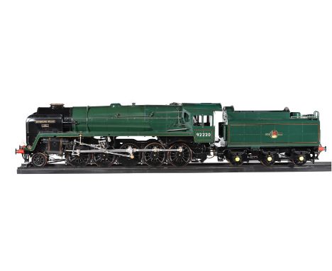 A fine exhibition standard model of a 7 1/4 inch gauge British Railways Class 9F 2-10-0 tender locomotive No 92220 'Evening S