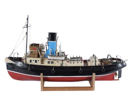 An exhibition standard model of the steam tug boat 'Imara', built from a Caldercraft kit by Mr R Wood of Gloucestershire and 