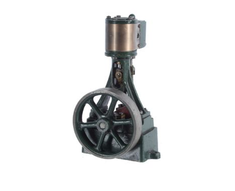 A Stuart Turner 10V live steam vertical mill engine, with metal clad cylinder 3/4 inch stroke by 3/4 inch bore, trunk guide, 