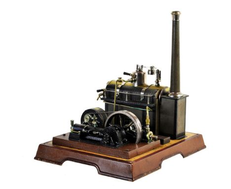 A period Märklin steam plant, M&amp;G Cie Wurtemburg 5 ½ D, the plant comprising of a horizontal boiler with spirit burner, w