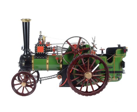 An exhibition quality model of a 3 inch scale Burrell general purpose agricultural traction engine registration number CIB642