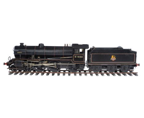 A well engineered 5 inch gauge model of a Thompson Class B1 4-6-0 tender locomotive No 61005 'Bongo', the copper boiler with 