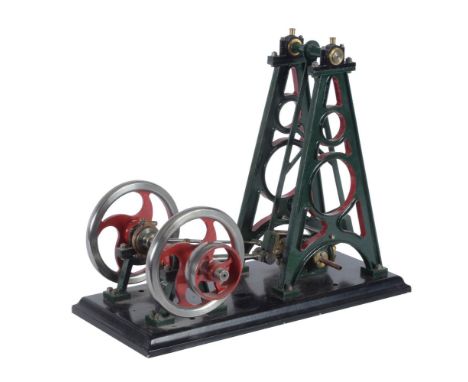 A well engineered 1/5th scale model of a  French live steam engine by M' A de Polignac, circa 1870. The model built from draw