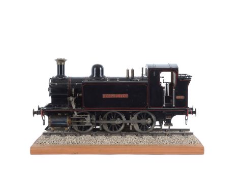 A well engineered 3 1/2 inch gauge model of a 0-6-0 side tank live steam locomotive, the model with silver soldered copper bo